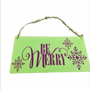 🛒2/$30!🛒 Be Merry- HANDCRAFTED PAINTED WOOD SIGN